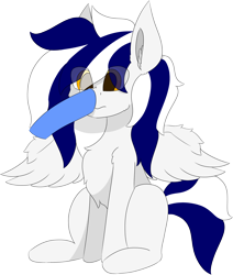 Size: 5426x6409 | Tagged: safe, artist:skylarpalette, derpibooru import, oc, oc only, oc:swift, pegasus, big ears, boop, fluffy, fluffy mane, male, pegasus oc, pegasus wings, shocked, shocked expression, short tail, simple background, simple shading, sitting, spread wings, stallion, transparent background, wings