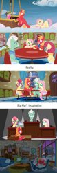 Size: 1920x5801 | Tagged: safe, anonymous artist, derpibooru import, big macintosh, cherry berry, fluttershy, gentle breeze, posey shy, earth pony, pegasus, pony, series:fm holidays, blanket, cloud, comic, courtroom, dramatic lighting, escii keyboard, father's day, female, fluttermac, grin, holding hooves, hot air balloon, hug, imagination, judge, lineless, living room, male, mare, necktie, nervous, nervous grin, night, no pupils, pillow, shipping, shys, sitting, sleeping, smiling, sofa, spotlight, stallion, straight, sweat, sweatdrop, trial, typewriter, underhoof, wavy mouth