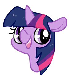 Size: 901x952 | Tagged: safe, artist:pegacornss, derpibooru import, twilight sparkle, pony, bust, cute, female, mare, open mouth, portrait, simple background, solo, twiabetes, white background