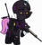 Size: 6000x6385 | Tagged: safe, alternate version, artist:n0kkun, derpibooru import, sunny flare, pony, unicorn, ar-57, armor, assault rifle, auto-9, bag, bandage, belt, boots, c4, clothes, cobra assault cannon, commission, equestria girls ponified, female, gloves, goggles, gun, handgun, headset, helmet, knee pads, knife, mare, mask, mercenary, night vision goggles, pants, pistol, ponified, radio, raised hoof, rifle, robocop, saddle bag, shoes, simple background, solo, transparent background, watch, weapon, wristwatch