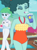 Size: 1536x2063 | Tagged: safe, derpibooru import, screencap, leafy mint, better together, equestria girls, spring breakdown, background human, clothes, cropped, drinking, female, milf, solo focus, swimsuit, unnamed human