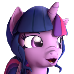 Size: 2160x2160 | Tagged: safe, artist:imafutureguitarhero, derpibooru import, sci-twi, twilight sparkle, alicorn, pony, 3d, :o, colored eyebrows, colored eyelashes, cute, emote, female, floppy ears, high res, horn, mare, meme, nose wrinkle, open mouth, pog, pogchamp, poggers, revamped ponies, scitwilicorn, simple background, solo, source filmmaker, transparent background, twiabetes, wings