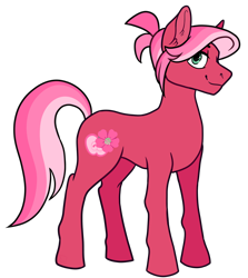 Size: 1024x1150 | Tagged: safe, artist:malphym, derpibooru import, oc, oc:ambrosia apple, earth pony, pony, female, magical gay spawn, mare, offspring, parent:big macintosh, parent:dumbbell, simple background, solo, transparent background