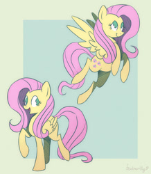 Size: 1200x1378 | Tagged: safe, artist:featherrfly, derpibooru import, fluttershy, pegasus, pony, abstract background, female, flying, mare, no pupils, open mouth, solo, spread wings, wings