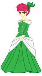 Size: 1000x1800 | Tagged: safe, artist:geraritydevillefort, derpibooru import, apple bloom, equestria girls, clothes, dress, eugenie danglars, female, gown, older, older apple bloom, simple background, solo, the count of monte cristo, transparent background