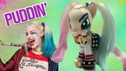 Size: 1280x720 | Tagged: safe, derpibooru import, human, pony, harley quinn, ponified, toy