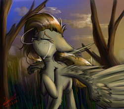 Size: 1250x1100 | Tagged: safe, artist:yuris, derpibooru import, oc, oc:yuris, pegasus, pony, redrawn, solo