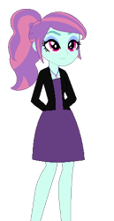 Size: 240x464 | Tagged: safe, artist:furrydiva, derpibooru import, sunny flare, equestria girls, alternate hairstyle, alternate outfits, base used, simple background, transparent background