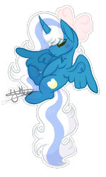 Size: 346x575 | Tagged: safe, artist:ponyworldspeedpaints, derpibooru import, oc, oc:fleurbelle, alicorn, alicorn oc, bow, eyes closed, female, flying, hair bow, horn, mare, simple background, transparent background, wings