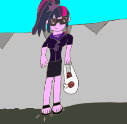 Size: 1280x1251 | Tagged: safe, artist:kyleakersxd, derpibooru import, sci-twi, twilight sparkle, equestria girls, 1000 hours in ms paint, feet