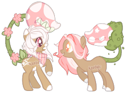 Size: 941x689 | Tagged: safe, artist:skulifuck, derpibooru import, oc, oc only, oc:baby, oc:bloom, oc:blossom, oc:bubble, monster pony, original species, piranha plant pony, plant pony, augmented tail, base used, colored hooves, fangs, female, flower, gritted teeth, neckerchief, nervous, plant, raised hoof, scared, sharp teeth, simple background, smiling, teeth, transparent background