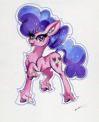 Size: 2415x2981 | Tagged: safe, artist:luxiwind, derpibooru import, berry blend, berry bliss, pony, friendship student, high res, solo, traditional art