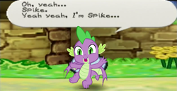 Size: 893x461 | Tagged: safe, derpibooru import, spike, dragon, crossover, lakilester, paper mario, parody, solo, winged spike