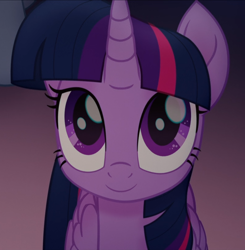 Size: 800x816 | Tagged: safe, derpibooru import, screencap, twilight sparkle, twilight sparkle (alicorn), alicorn, my little pony: the movie, cropped, cute, looking at you, smiling, solo, twiabetes