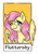 Size: 425x601 | Tagged: safe, alternate version, artist:coiris, derpibooru import, fluttershy, pegasus, pony, bust, female, mare, one eye closed, smiling, wink