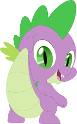 Size: 2227x3573 | Tagged: safe, artist:porygon2z, derpibooru import, spike, dragon, dragonbutt, high res, inkscape, looking at you, male, simple background, solo, spikabetes, tail, transparent background, vector