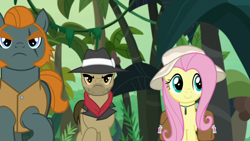 Size: 1920x1080 | Tagged: safe, derpibooru import, screencap, biff, fluttershy, rogue (character), pegasus, pony, daring doubt, henchmen