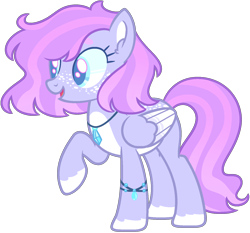 Size: 1524x1420 | Tagged: safe, artist:kurosawakuro, artist:pegasski, derpibooru import, oc, oc only, pegasus, pony, base used, colored pupils, female, jewelry, magical lesbian spawn, mare, necklace, offspring, parent:silver spoon, parent:wind sprint, raised hoof, simple background, solo, transparent background, two toned wings, wings