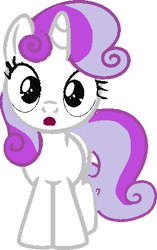 Size: 304x484 | Tagged: safe, artist:leandrovalhalla, derpibooru import, sweetie belle, unicorn, female, filly, quality, simple background, solo