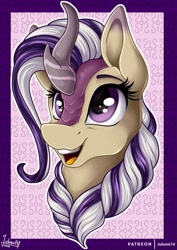 Size: 1024x1449 | Tagged: safe, artist:julunis14, derpibooru import, oc, oc only, kirin, bust, digital art, kirin oc, portrait, smiling