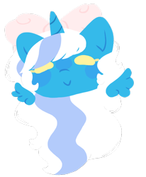 Size: 640x778 | Tagged: safe, artist:galaxystar007, derpibooru import, oc, oc:fleurbelle, alicorn, alicorn oc, blushing, bow, female, golden eyes, hair bow, horn, mare, simple background, transparent background, wings