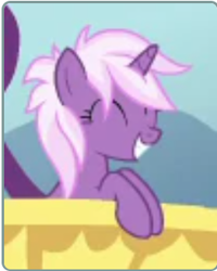 Size: 262x328 | Tagged: safe, derpibooru import, screencap, pony, unicorn, the last problem, background pony, cropped, eyes closed, female, lavender sorbet, mare, smiling