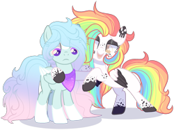 Size: 1718x1277 | Tagged: safe, artist:azrealrou, derpibooru import, oc, oc only, earth pony, pegasus, simple background, transparent background