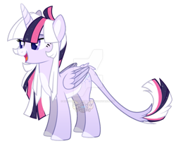 Size: 983x813 | Tagged: safe, artist:eyesorefortheblind, derpibooru import, oc, oc:mystic mysteries, alicorn, pony, alicorn oc, base used, horn, leonine tail, simple background, solo, transparent background, wings