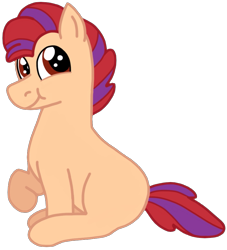 Size: 825x909 | Tagged: safe, artist:kindheart525, derpibooru import, oc, oc only, oc:allegro jazz, earth pony, pony, baby, baby pony, kindverse, offspring, parent:apple bloom, parent:tender taps, parents:tenderbloom, simple background, solo, transparent background