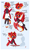 Size: 800x1324 | Tagged: safe, artist:ipun, derpibooru import, oc, oc only, oc:fire strike, anthro, pegasus, unguligrade anthro, anthro oc, apron, arm hooves, chibi, clothes, deviantart watermark, female, food, friendship cafe, mare, obtrusive watermark, shirt, shoes, solo, tea, trousers, vest, waitress, watermark