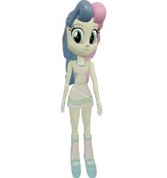 Size: 677x720 | Tagged: safe, artist:topsangtheman, derpibooru import, bon bon, sweetie drops, equestria girls, 3d, female, looking at you, simple background, solo, source filmmaker, transparent background