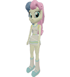 Size: 651x720 | Tagged: safe, artist:topsangtheman, derpibooru import, bon bon, sweetie drops, equestria girls, 3d, female, looking at you, simple background, solo, source filmmaker, transparent background