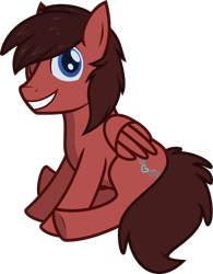 Size: 935x1198 | Tagged: safe, artist:chance35, derpibooru exclusive, derpibooru import, oc, pegasus, pony, pegasus oc, simple background, sitting, solo, transparent background, vector, wings, winking at you