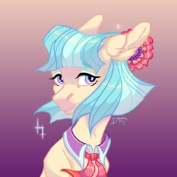 Size: 2160x2160 | Tagged: safe, artist:dreaming_flys, derpibooru import, coco pommel, earth pony, pony, solo