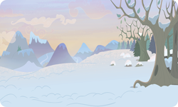 Size: 954x572 | Tagged: safe, derpibooru import, background, dead tree, gameloft, mountain, no pony, outdoors, resource, snow, tree