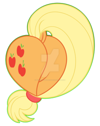 Size: 1600x2005 | Tagged: safe, artist:missmele-madness, derpibooru import, applejack, earth pony, pony, applebutt, butt, butt only, cutie mark, deviantart watermark, dock, female, heart butt, mare, obtrusive watermark, plot, rear view, simple background, solo, transparent background, watermark