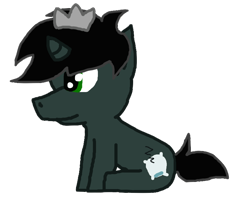 Size: 802x673 | Tagged: safe, artist:tophatlycanthrope, derpibooru import, oc, oc only, oc:prince morpheus, unicorn, horn, offspring, parent:king sombra, parent:princess luna, parents:lumbra, simple background, solo, transparent background, unicorn oc