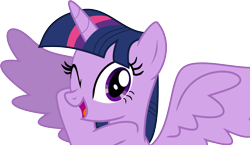 Size: 4800x2776 | Tagged: safe, artist:nero-narmeril, derpibooru import, twilight sparkle, twilight sparkle (alicorn), alicorn, pony, three's a crowd, high res, simple background, solo, spoiler alert, transparent background, vector