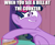 Size: 1287x1067 | Tagged: safe, derpibooru import, edit, edited screencap, screencap, twilight sparkle, twilight sparkle (alicorn), alicorn, a trivial pursuit, bell, caption, cropped, image macro, meme, messy mane, text, twilight snapple