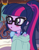 Size: 850x1078 | Tagged: safe, derpibooru import, screencap, sci-twi, twilight sparkle, equestria girls, legend of everfree, blurry, blushing, cropped, female, out of focus, solo