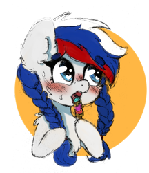 Size: 1723x1992 | Tagged: safe, artist:minty joy, derpibooru import, oc, oc:marussia, earth pony, pony, blushing, chest fluff, chibi, colored, colored sketch, cute, cyrillic, ear fluff, female, fluffy, food, heart eyes, ice cream, mare, nation ponies, russia, russian, shoulder fluff, simple background, sketch, solo, summer, sweat, transparent background, wingding eyes