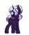 Size: 400x472 | Tagged: safe, artist:rose-moonlightowo, derpibooru import, oc, oc:spectacular nightfall, pony, unicorn, female, magical lesbian spawn, mare, offspring, parent:tempest shadow, parent:twilight sparkle, parents:tempestlight, simple background, solo, transparent background