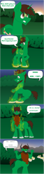 Size: 1224x4896 | Tagged: safe, artist:zeronitroman, derpibooru import, oc, oc:frost d. tart, alicorn, centaur, alicorn oc, centaurified, comic, horn, implied lord tirek, male, scorpan's necklace, solo, species swap, stallion, sunset, text, transformation, wings