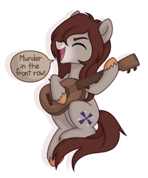 Size: 1127x1356 | Tagged: safe, artist:petrrruse4ka, derpibooru import, oc, oc:whirly windmills, pony, acoustic guitar, exodus (band), guitar, male, musical instrument, singing, solo, stallion