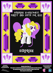 Size: 3425x4758 | Tagged: safe, artist:nathianexiztant, derpibooru import, surprise, pony, absurd resolution, poster, solo