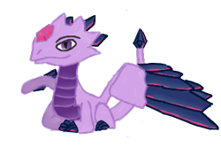 Size: 335x235 | Tagged: safe, artist:karmadash, derpibooru import, twilight sparkle, dragon, dragoness, dragonified, female, flashwing, simple background, skylanders, skylanders giants, solo, species swap, spyro the dragon, tara strong, transparent background, voice actor joke, voice actor reference