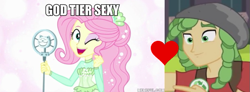 Size: 779x286 | Tagged: safe, derpibooru import, edit, edited screencap, screencap, fluttershy, sandalwood, better together, equestria girls, equestria girls (movie), so much more to me, sandalshy, shipping, shipping domino, straight