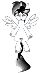 Size: 306x512 | Tagged: safe, derpibooru import, edit, edited screencap, screencap, oc, oc only, oc:thunder blight, alicorn, pony, photo, simple background, solo, transparent background