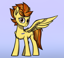 Size: 3632x3284 | Tagged: safe, artist:colourwave, derpibooru import, spitfire, pegasus, pony, female, mare, simple background, solo, wings