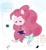 Size: 1200x1318 | Tagged: safe, derpibooru import, pinkie pie, anthro, earth pony, plantigrade anthro, air conditioner, airpods, barefoot, big hair, clothes, feet, mask, mp3 player, pajamas, pillow, tablet, toes